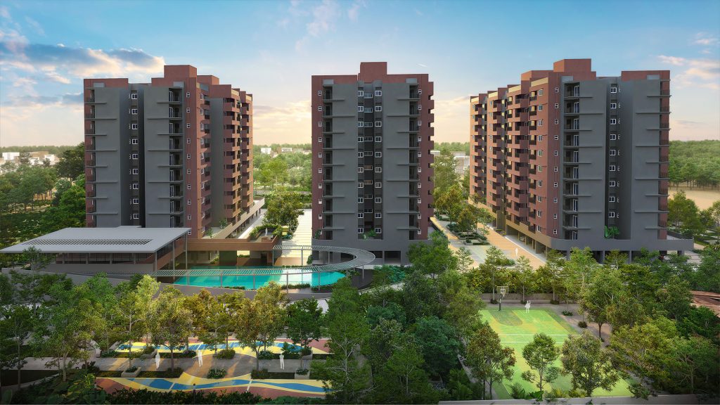 Serene Heights, Spacious 3 BHK homes on Sarjapur road, just 2 minutes away from the upcoming metro.