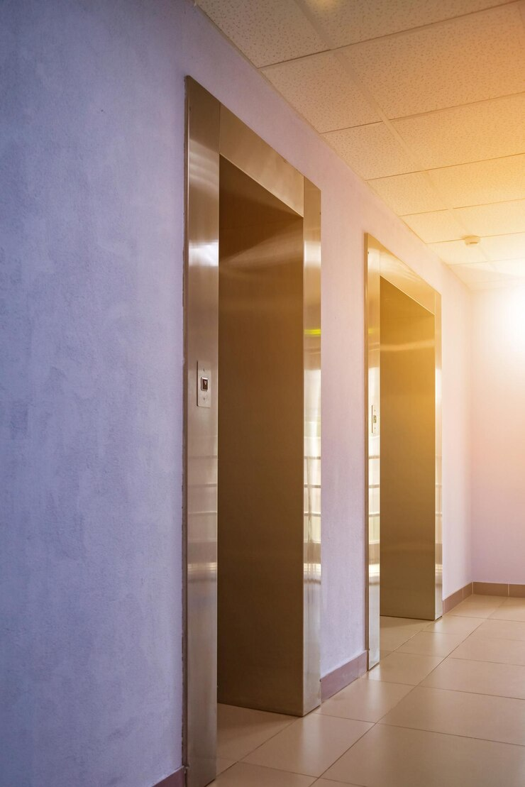 Two Resident elevators & one service elevator.