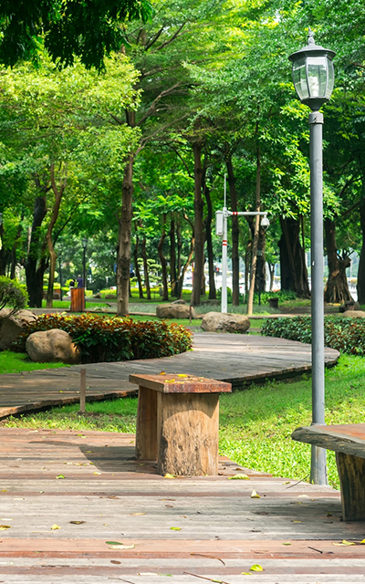 Green spaces & sit-outs