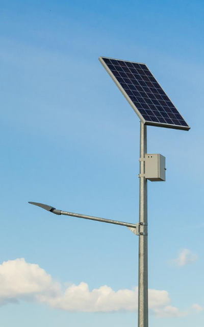 Solar powered common areas and street lights