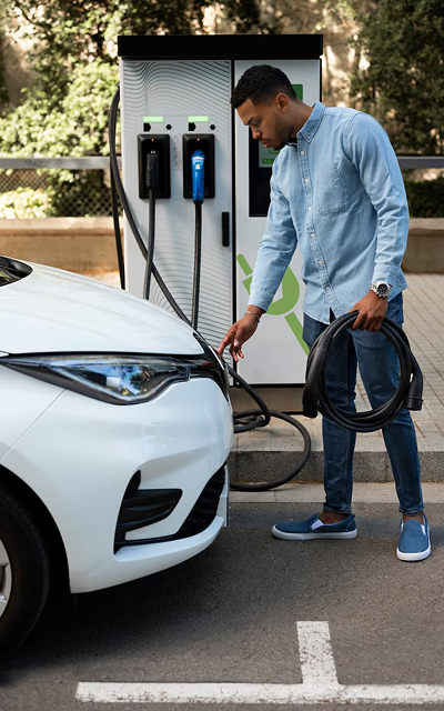 Power outlet provision for EV charging