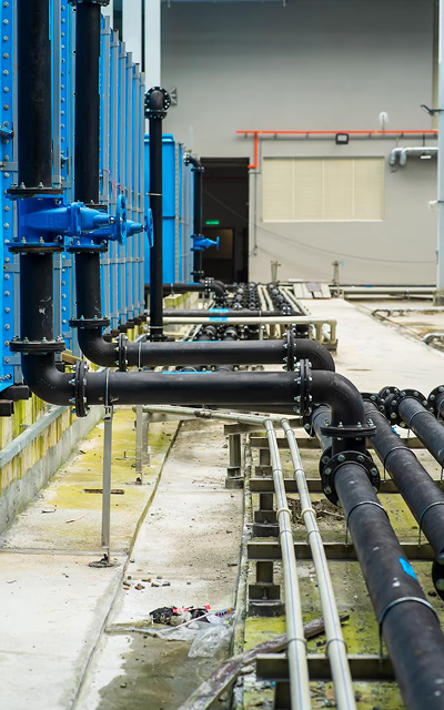 Dual piping and Dual flush system for sanitary