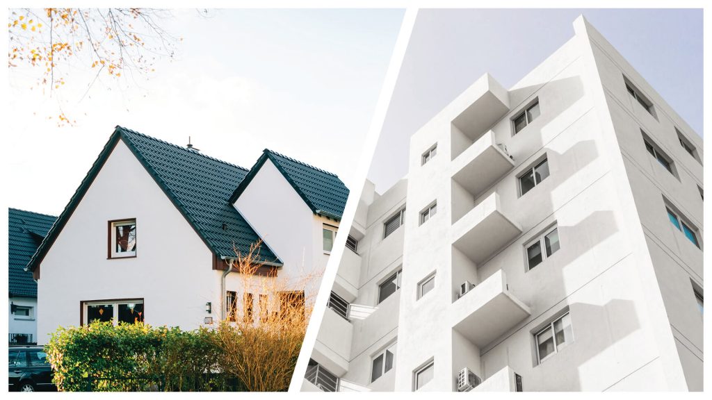 Are you still over the fence between Buying an Apartment and Building a House?